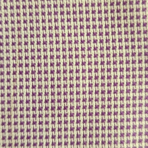 3/$20 Enro Purple Houndstooth Non-Iron Button Up Dress Shirt - Picture 3 of 6